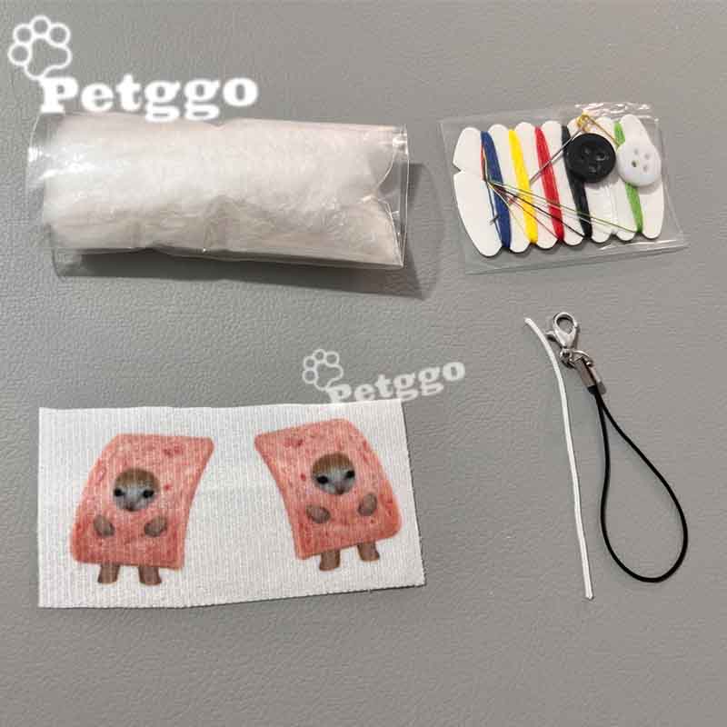 Paquete de material de bricolaje de 78 piezas de mini comida para gatos