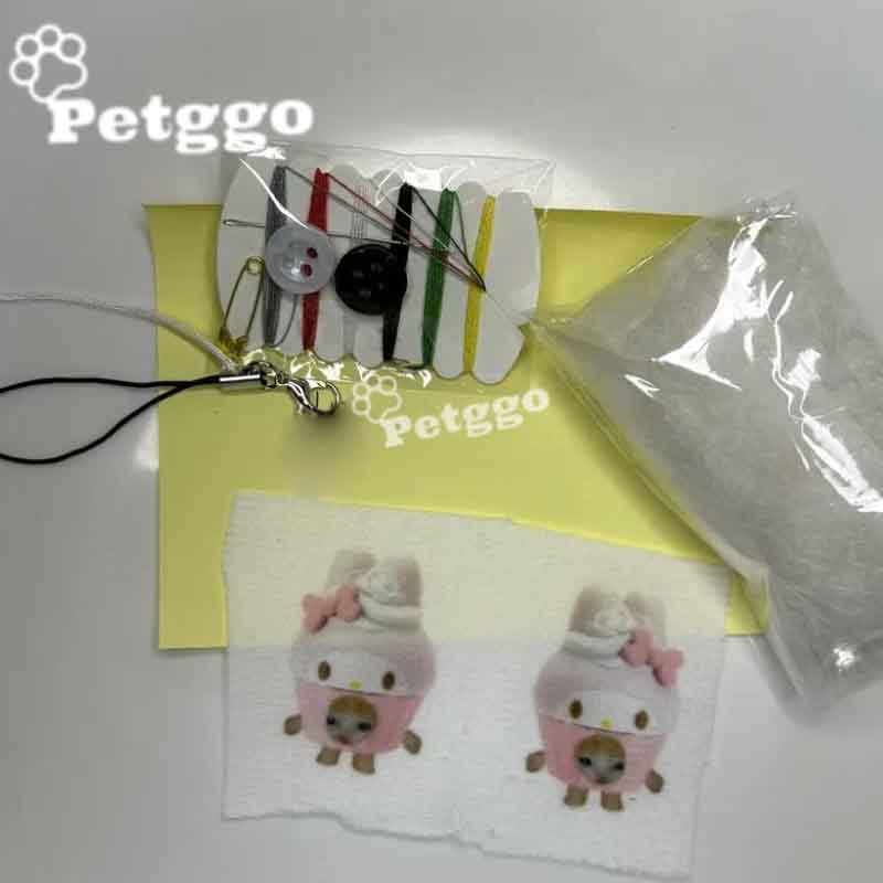 Paquete de material de bricolaje de 78 piezas de mini comida para gatos