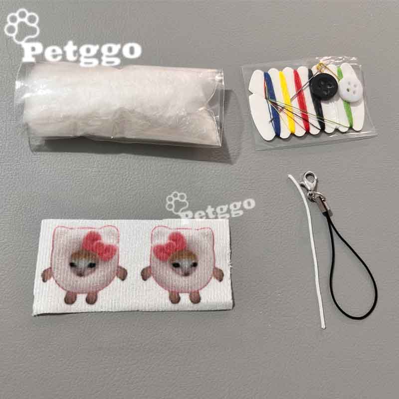 Paquete de material de bricolaje de 78 piezas de mini comida para gatos