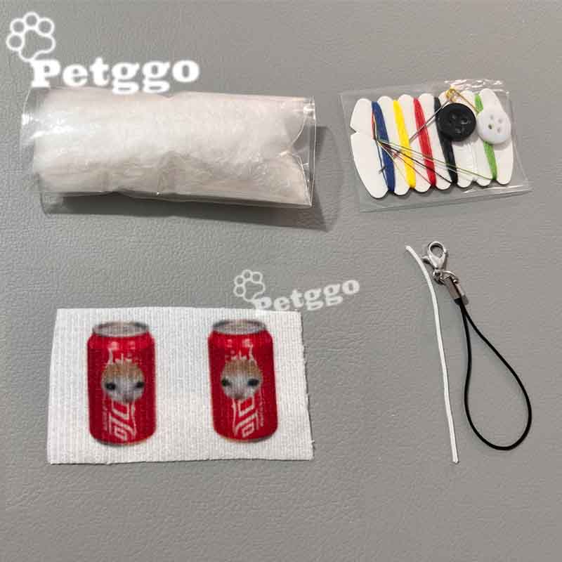 Paquete de material de bricolaje de 78 piezas de mini comida para gatos