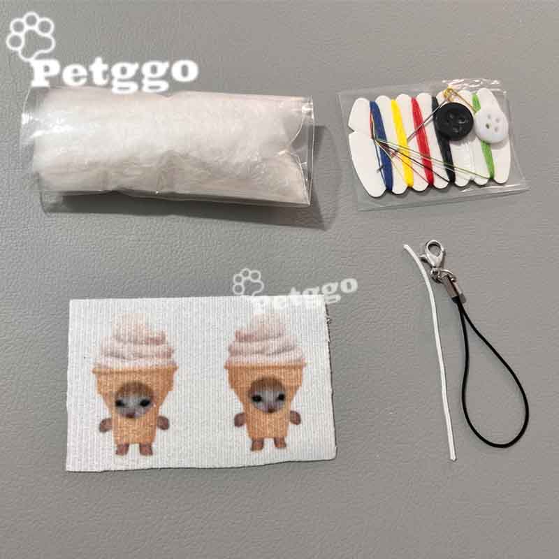 Paquete de material de bricolaje de 78 piezas de mini comida para gatos