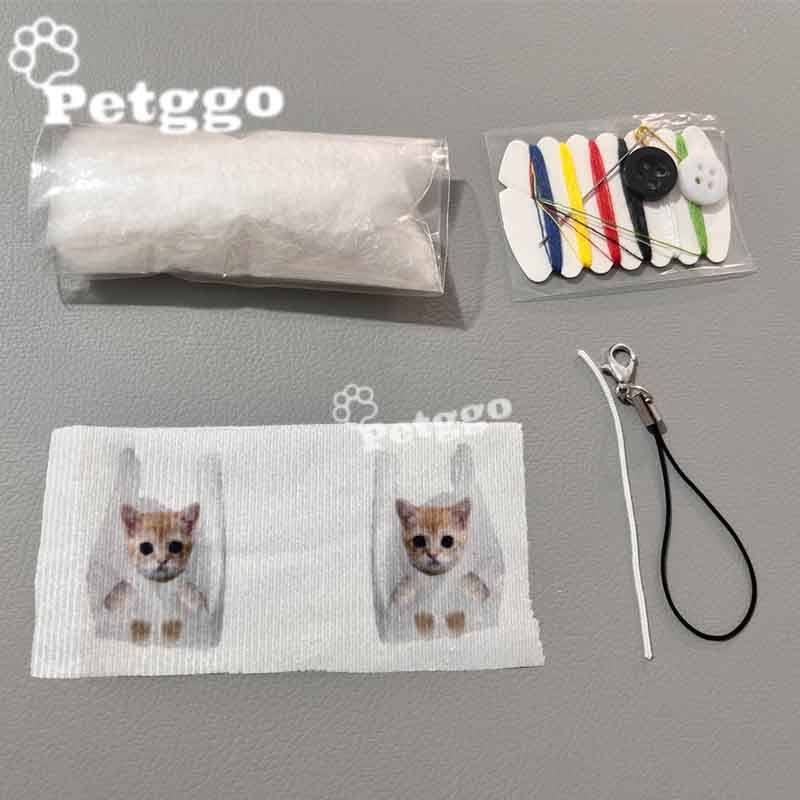 Paquete de material de bricolaje de 78 piezas de mini comida para gatos