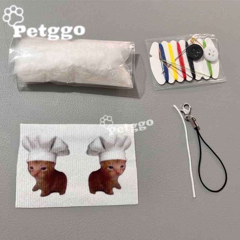 Paquete de material de bricolaje de 78 piezas de mini comida para gatos