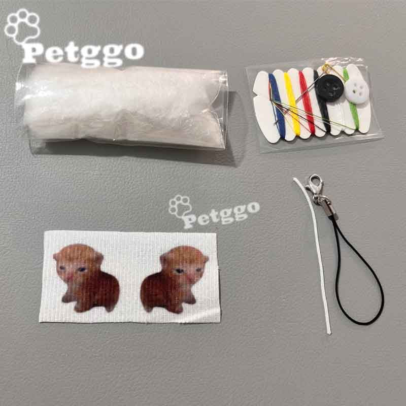 Paquete de material de bricolaje de 78 piezas de mini comida para gatos