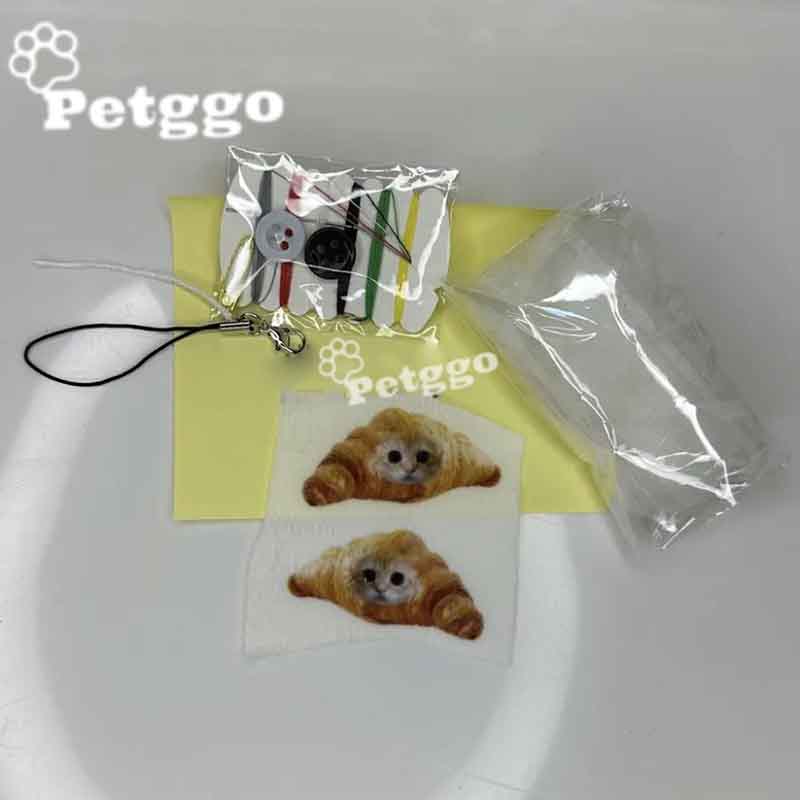 Paquete de material de bricolaje de 78 piezas de mini comida para gatos