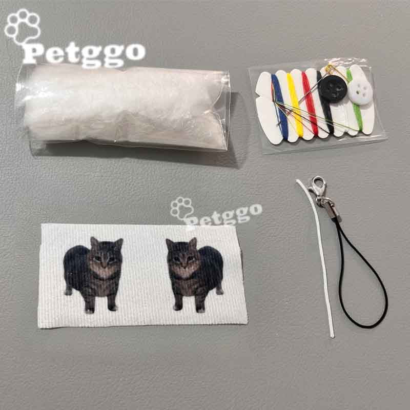 Paquete de material de bricolaje de 78 piezas de mini comida para gatos