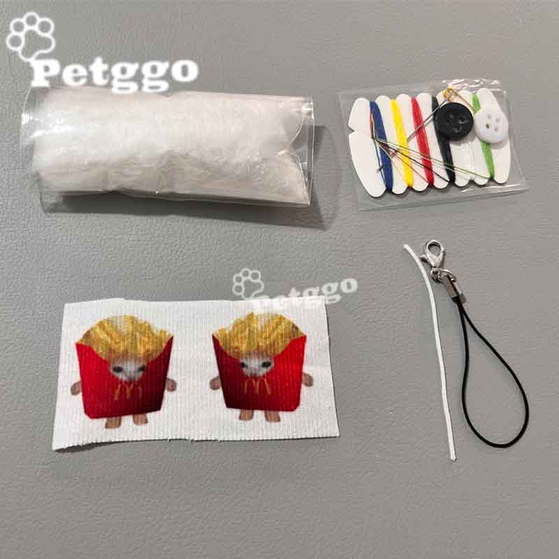 Paquete de material de bricolaje de 78 piezas de mini comida para gatos