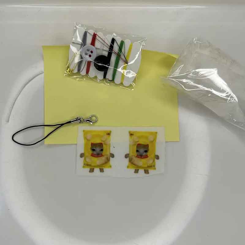 Paquete de material de bricolaje de 78 piezas de mini comida para gatos