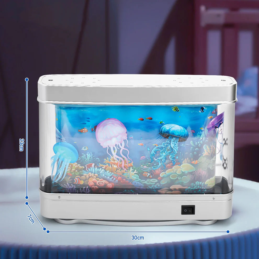 Jellyfish Aquarium Lamp Tank /Table Lamp Home Night Decoration