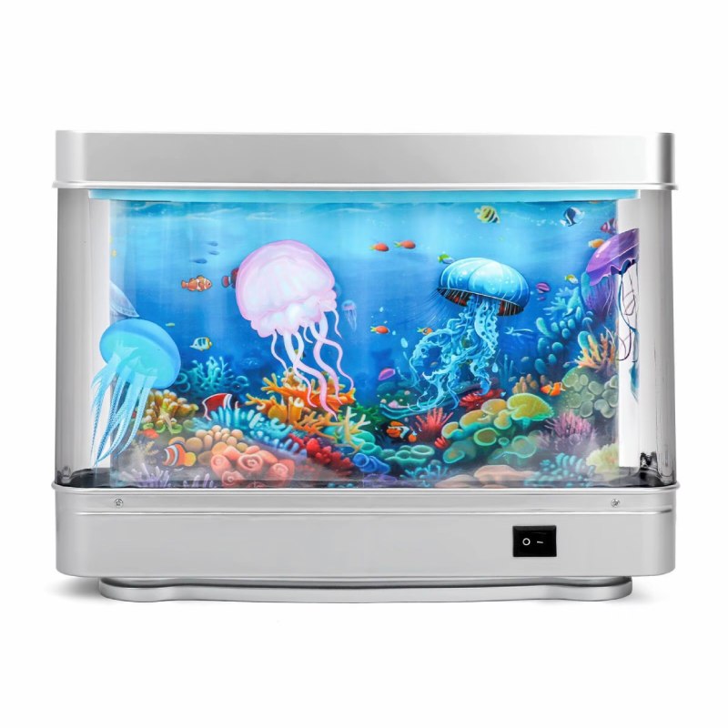 Jellyfish Aquarium Lamp Tank /Table Lamp Home Night Decoration