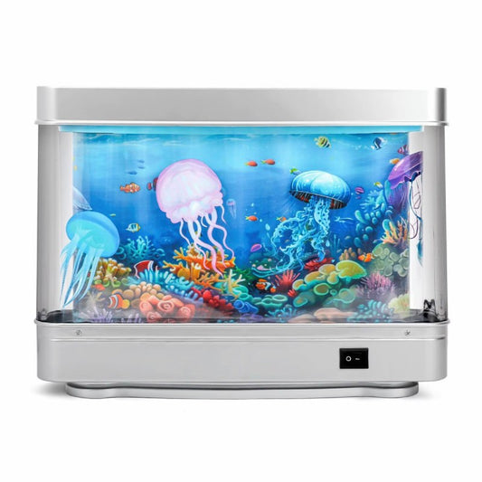 Jellyfish Aquarium Lamp Tank /Table Lamp Home Night Decoration