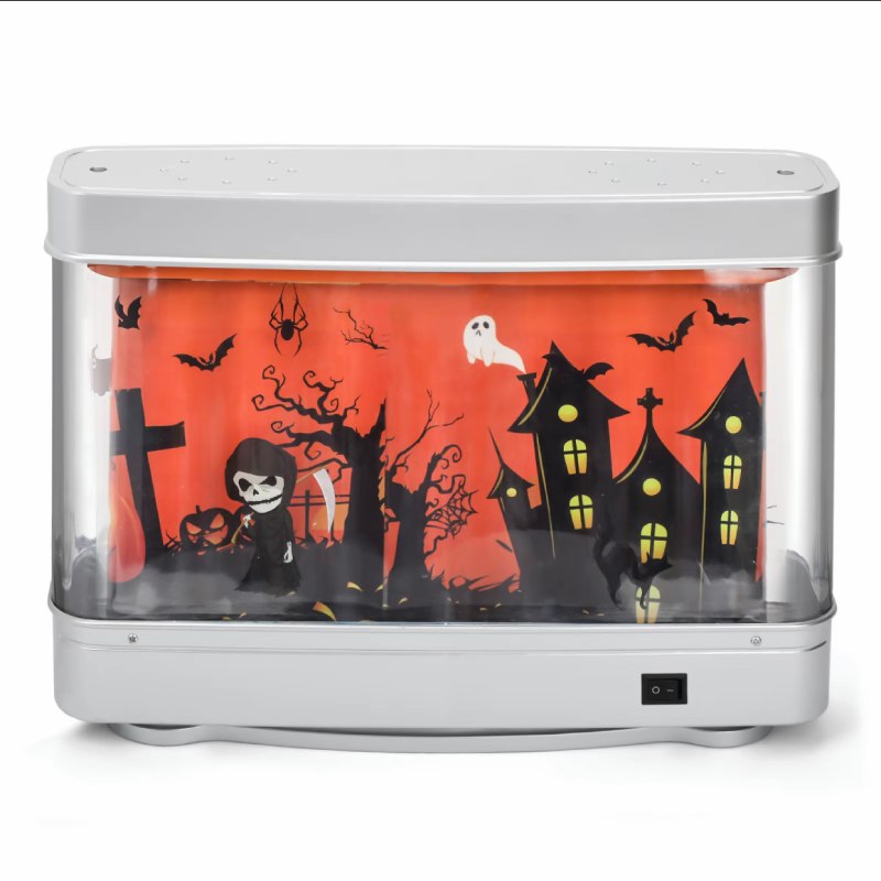 LED Desktop Halloween Lamp Tank - 2000s Nostalgic Halloween Decoration Lights