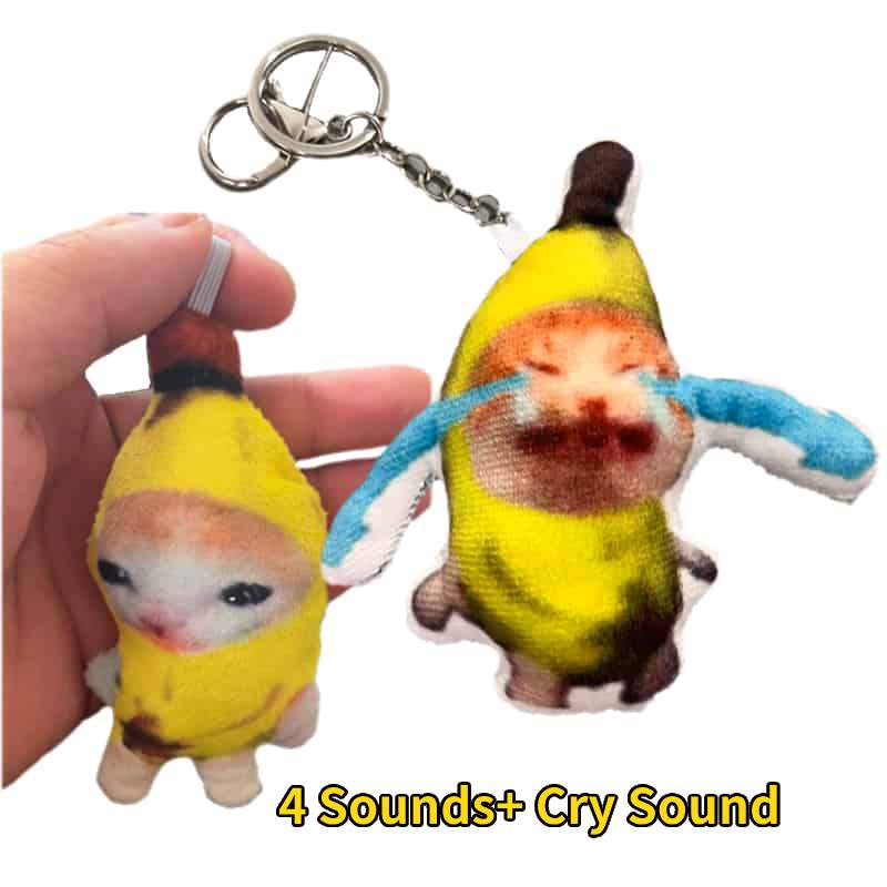 Banana Cat Keychain -20% OFF + Buy 2, Get 1 Free!!! Add 3 to cart, one for Free!!