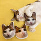 Almohada de felpa de gato con copia personalizada fea (compre 2 y obtenga 1 gratis)