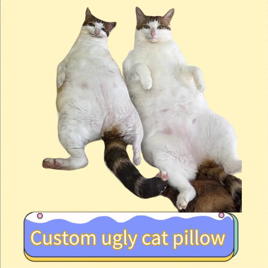 Ugly Customized Copy Cat Plush pillow （Buy 2, Get 1 For Free）