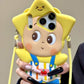 Cartoon Colorful Striped Overalls Twinkle Twinkle Starman Character Phone Case – Compatible with iPhone 17 / iPhone 16 Pro Max