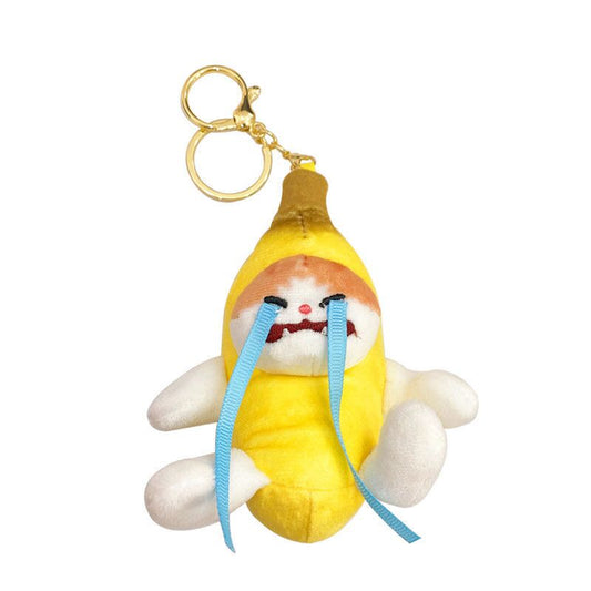 2nd Generation Banana Cat Keychain (Cry sound)
