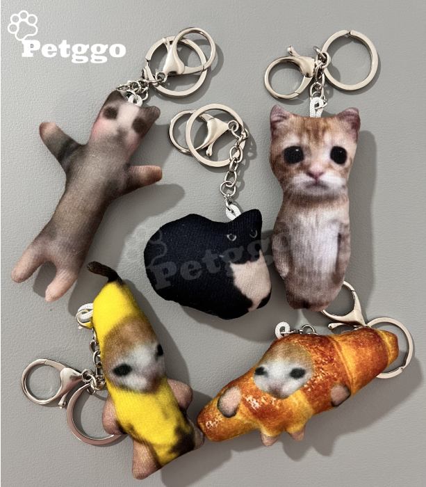 Banana Cat Keychain -20% OFF + Buy 2, Get 1 Free!!! Add 3 to cart, one for Free!!