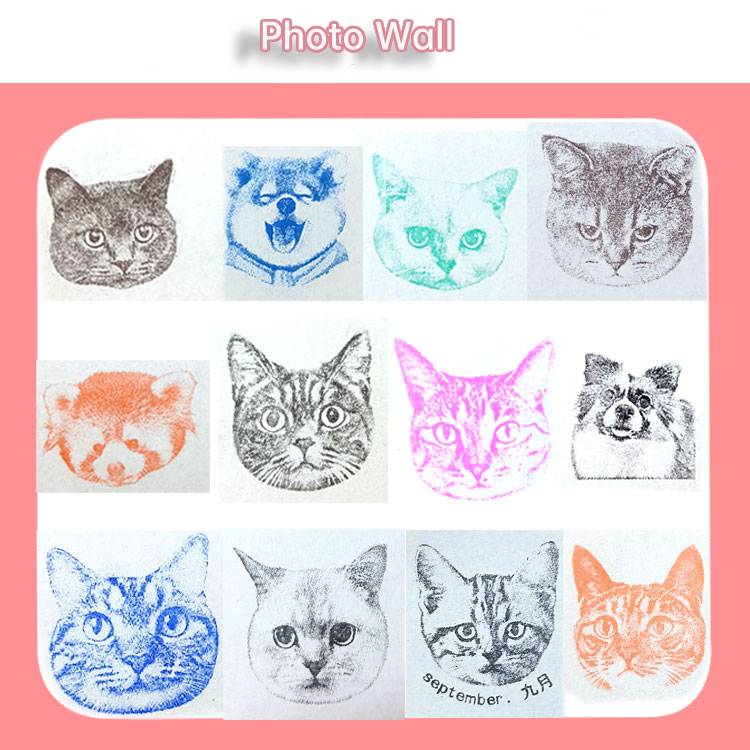 Customized Pet Portrait Stamp for Your Own Cat